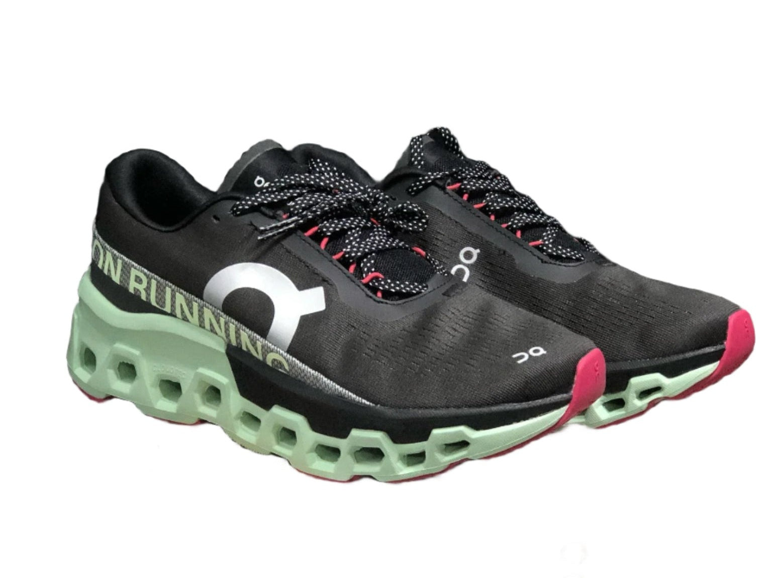 On Cloud Black & Light Green