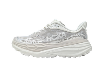 Hoka Bondi 9 White & Beige