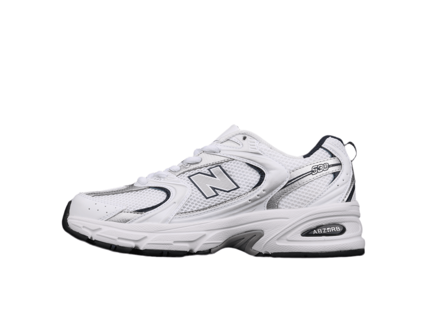 New Balance 530 White & Silver & Black