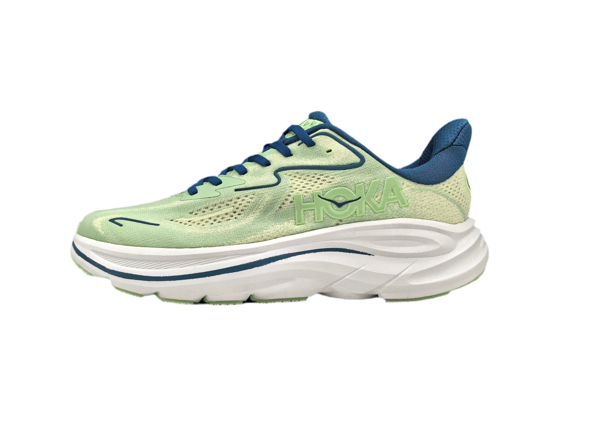 Hoka Bondi 9 Green & Blue